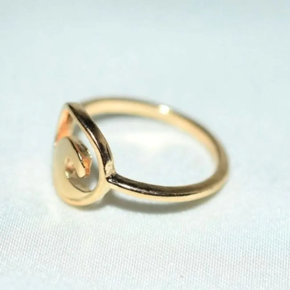 Super Wave Surfer/Beach Rose Gold Size 9 Unisex Trendy Fashion Statement Ring
